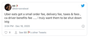 Customers of food delivery apps are upset about new fees that cover benefits for drivers.