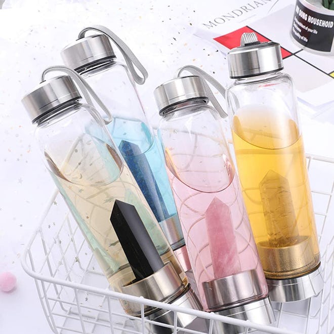 ChezMax Crystal Glass Water Bottle