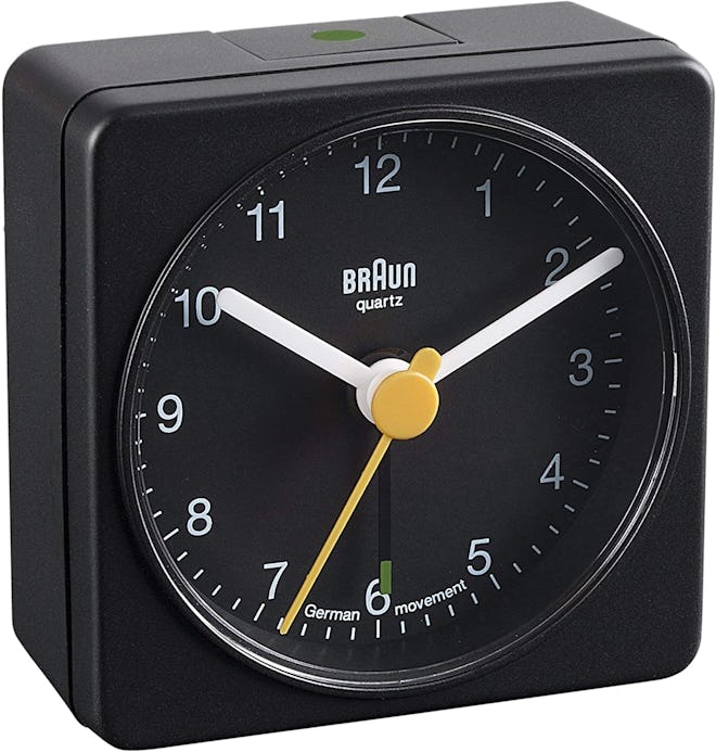 BNC002 Classic Travel Alarm Clock, Black
