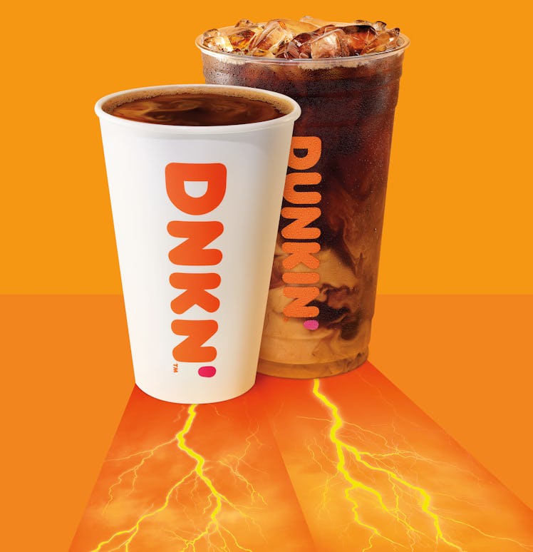 Here's how much caffeine you can expect in Dunkin's Extra Charged Coffee.