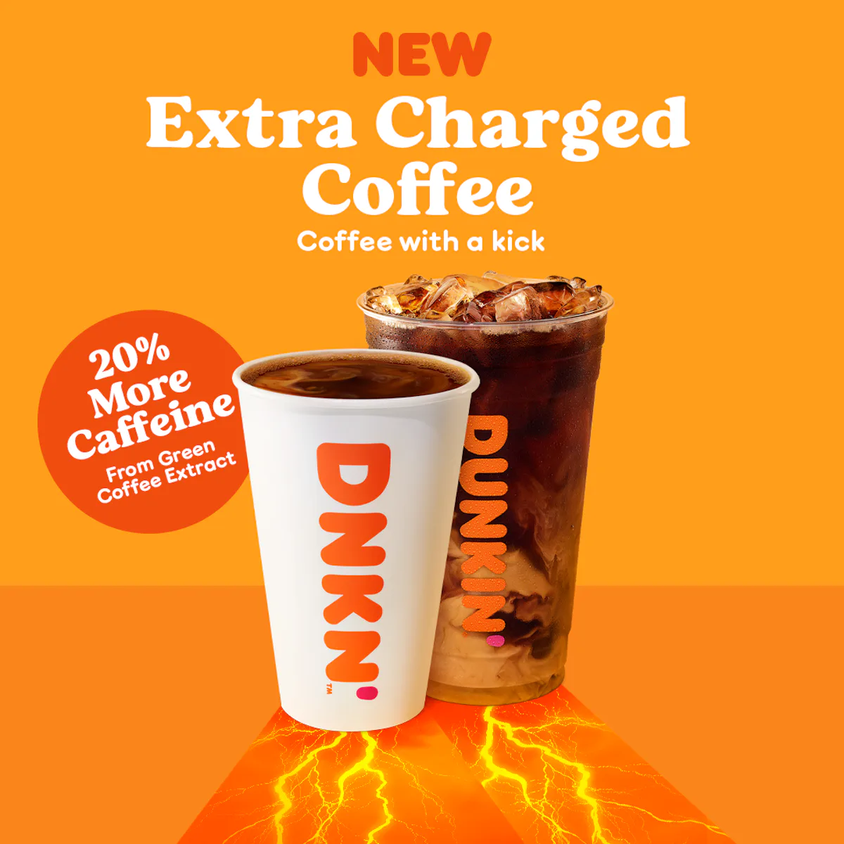 How Much Caffeine Is In Dunkin s Extra Charged Coffee This New Sip