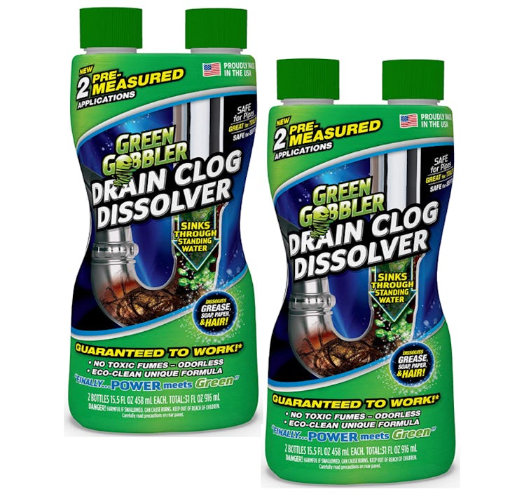 Green Gobbler Liquid Hair & Grease Clog Remover (2-Pack)