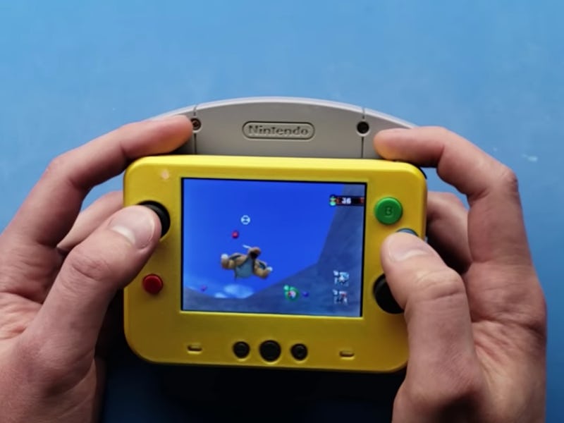 YouTube user GmanModz converted a Nintendo N64 into a handheld console.
