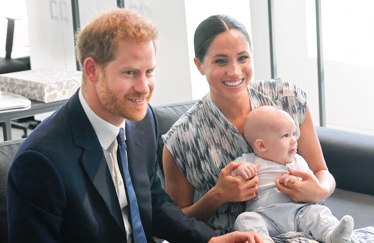 Meghan Markle and Prince Harry with their son, Archie.