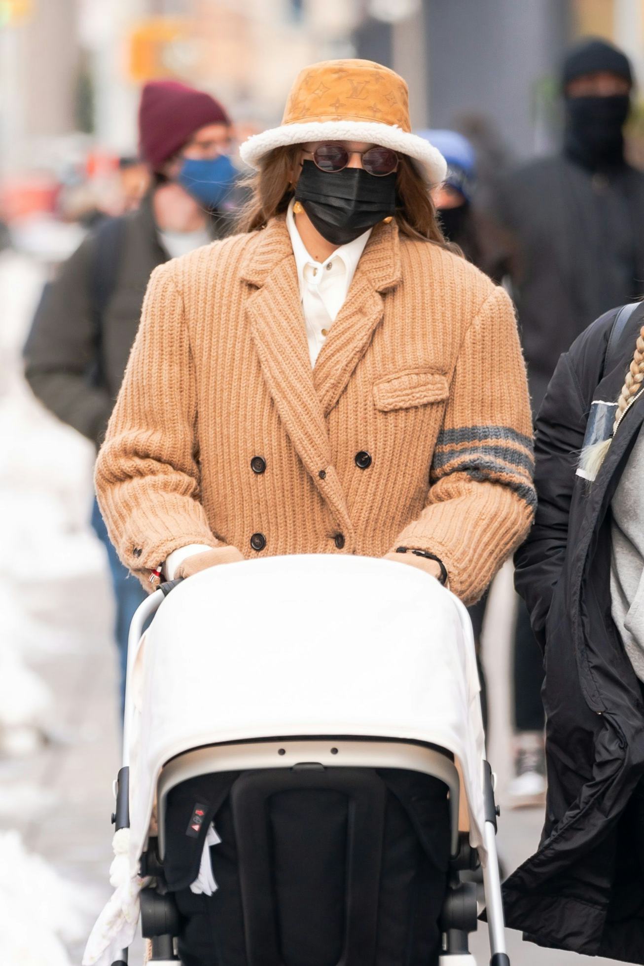 Gigi Hadid is seen in NoHo on December 19, 2020 in New York City.