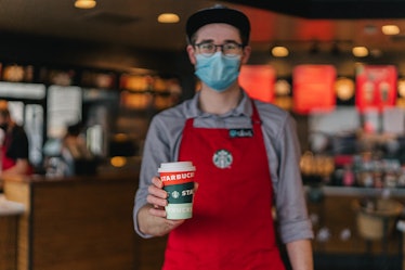 Starbucks' free coffee for front line workers deal in December 2020 is here to help.