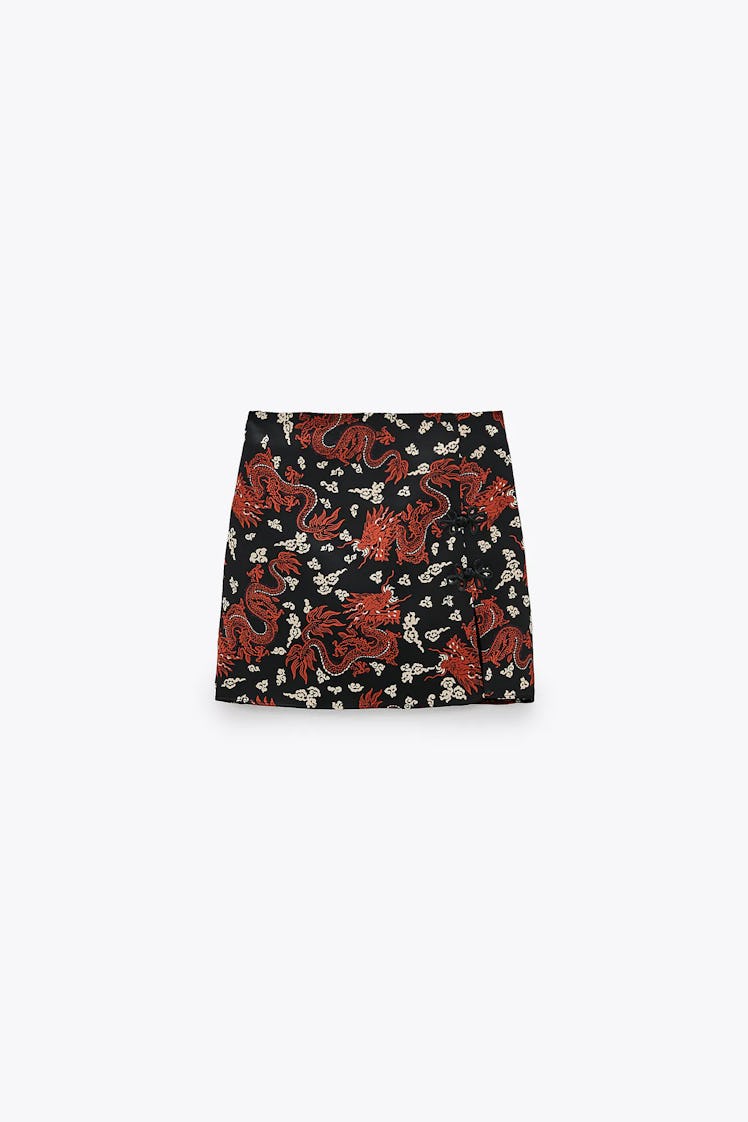 Printed Mini Skirt