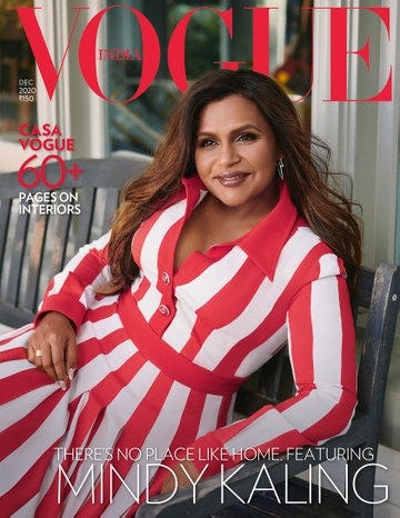 Mindy Kaling's 'Vogue' Cover Is "Postpartum Pandemic Fabulous"