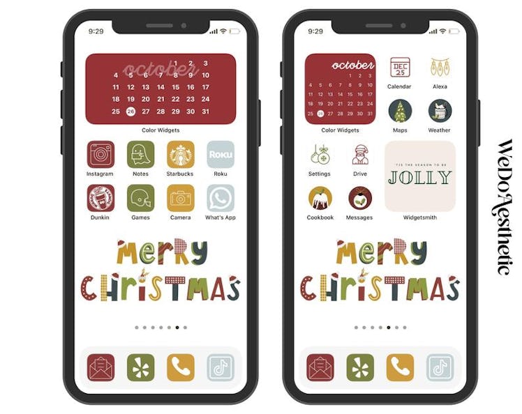 Merry Christmas iOS 14 Home Screen Design Pack
