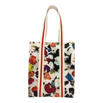 Abstract Orchid Jacquard Shopper
