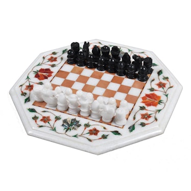 12" Marble Chess Set