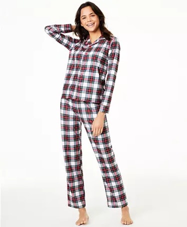 Macy's Matching Women's Stewart Plaid Family Pajama Set