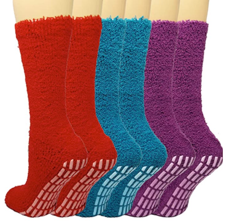 Debra Weitzner Non-Slip Hospital Socks (6 Pairs)
