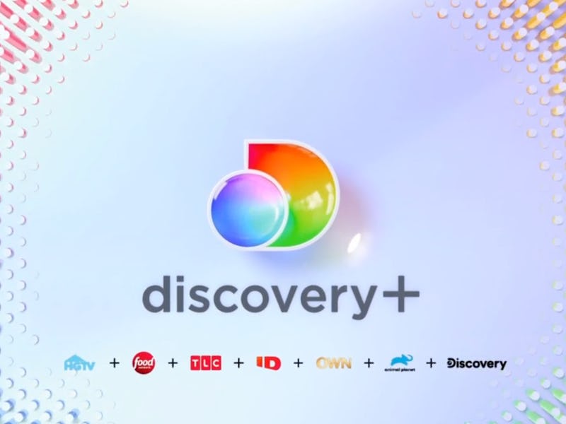 The Discovery+ logo above the logos of its networks.