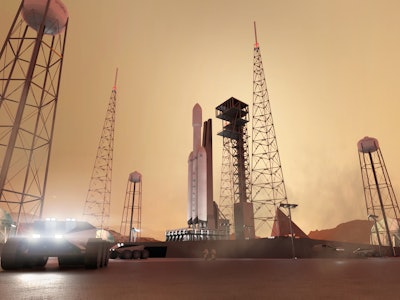 Air Company Mars colony concept illustration