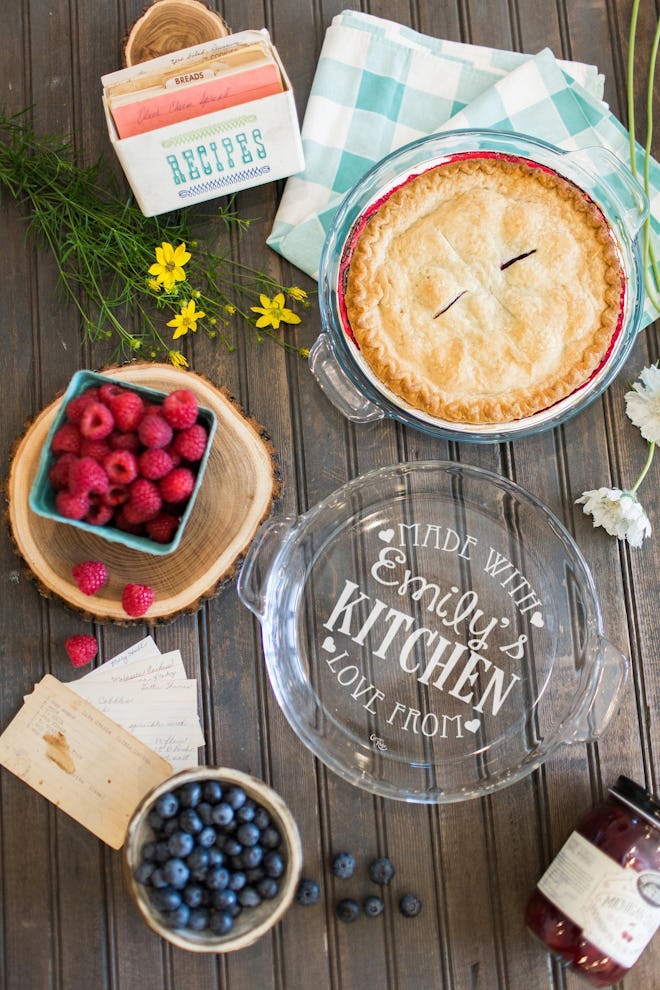 Engraved Pie Plate