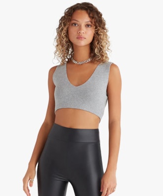 Favorite Daughter Cable-Knit Bralette Top