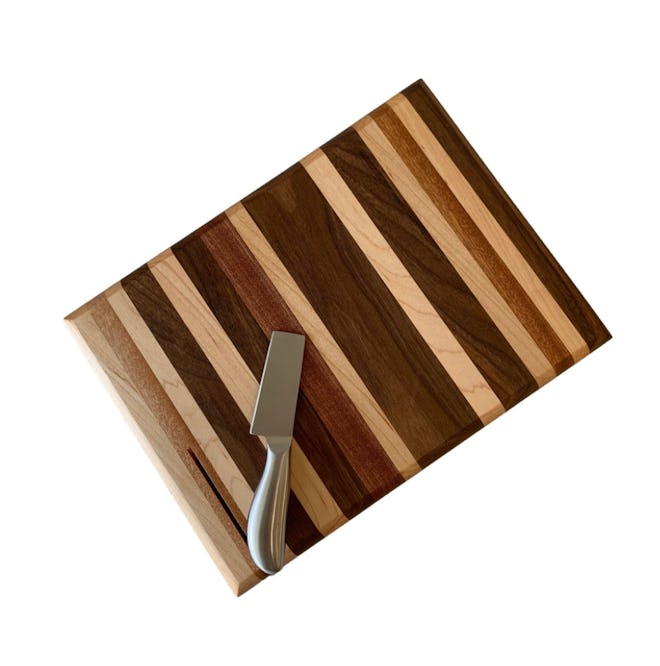 Charcuterie Board with Stainless Steel Cheese Knife