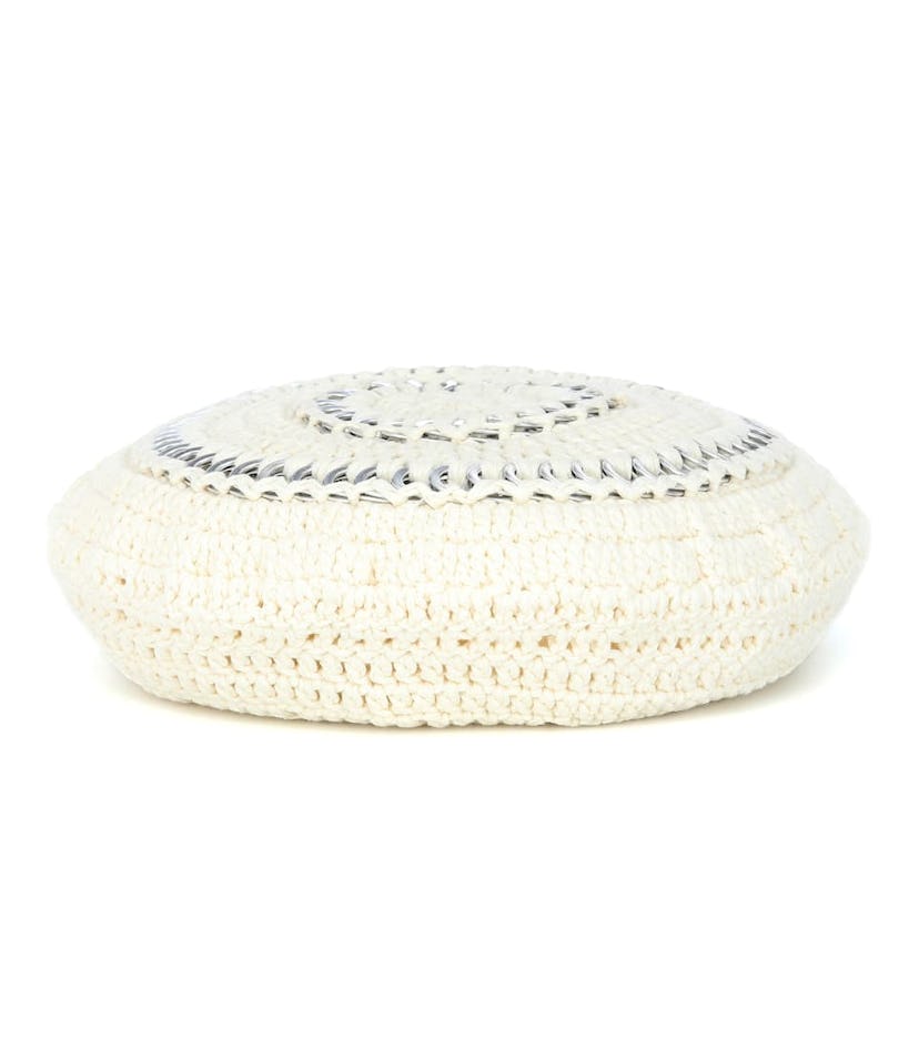 Crochet cotton beret