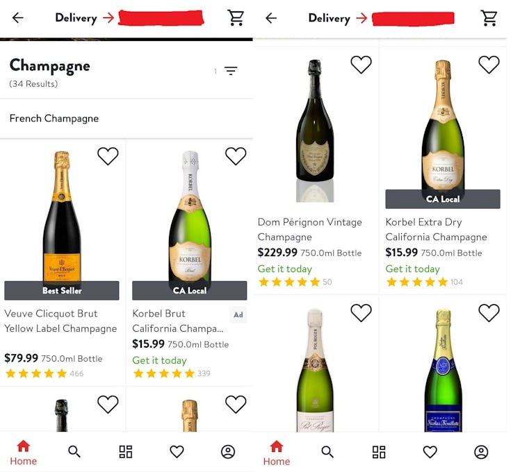 Here's how to get champagne delivered on New Year's Eve for an easy shopping trip.