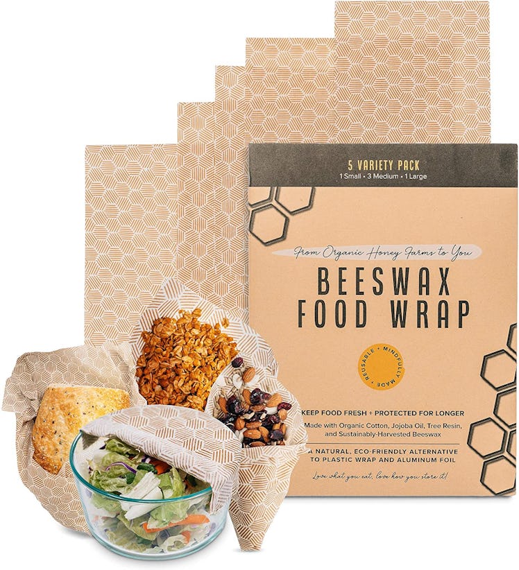 Simple Dwell Beeswax Food Wrap (5-Pack)