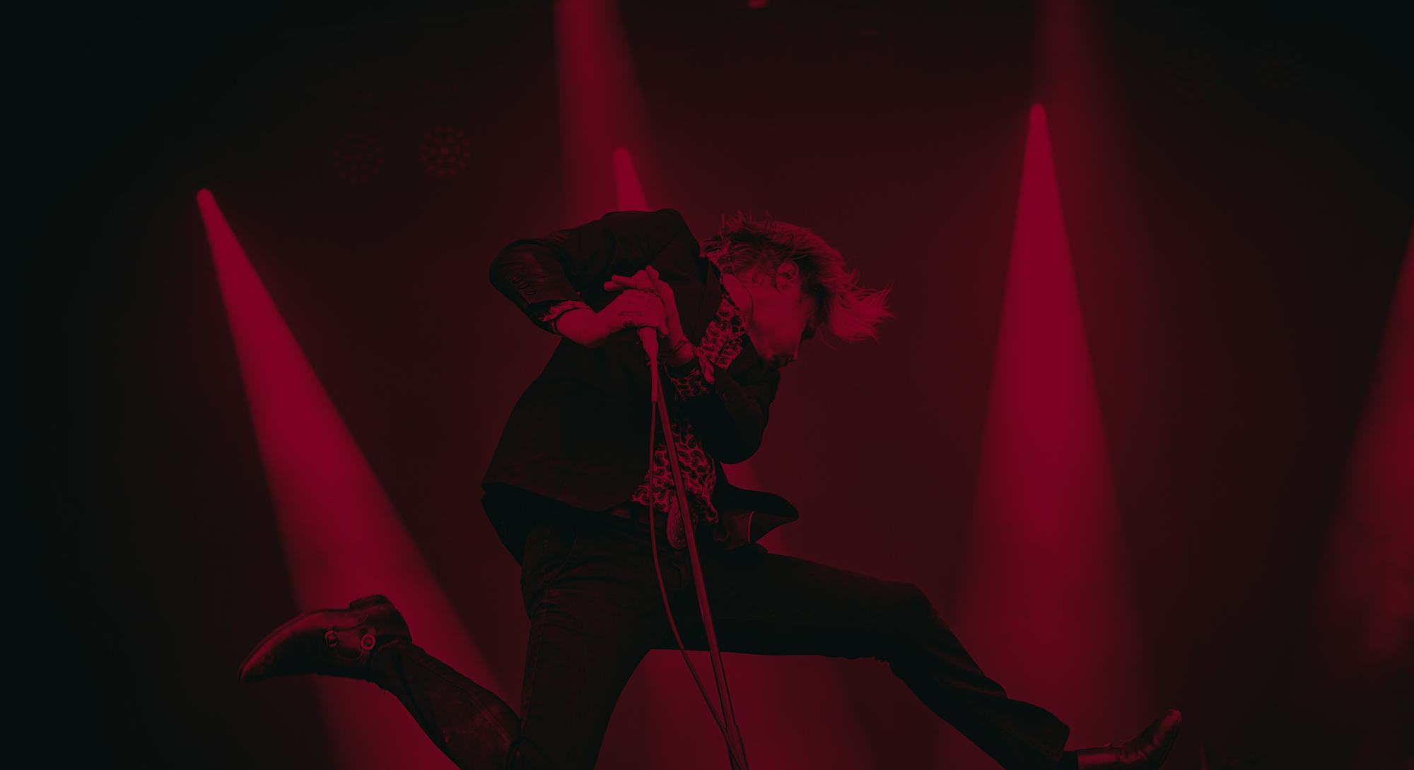 The Swedish hardcore punk band Refused performs a live concert during the Danish heavy metal festiva...