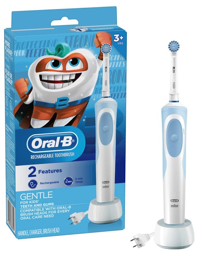 Oral-B Kids Electric Toothbrush With Sensitive Brush Head and Timer 