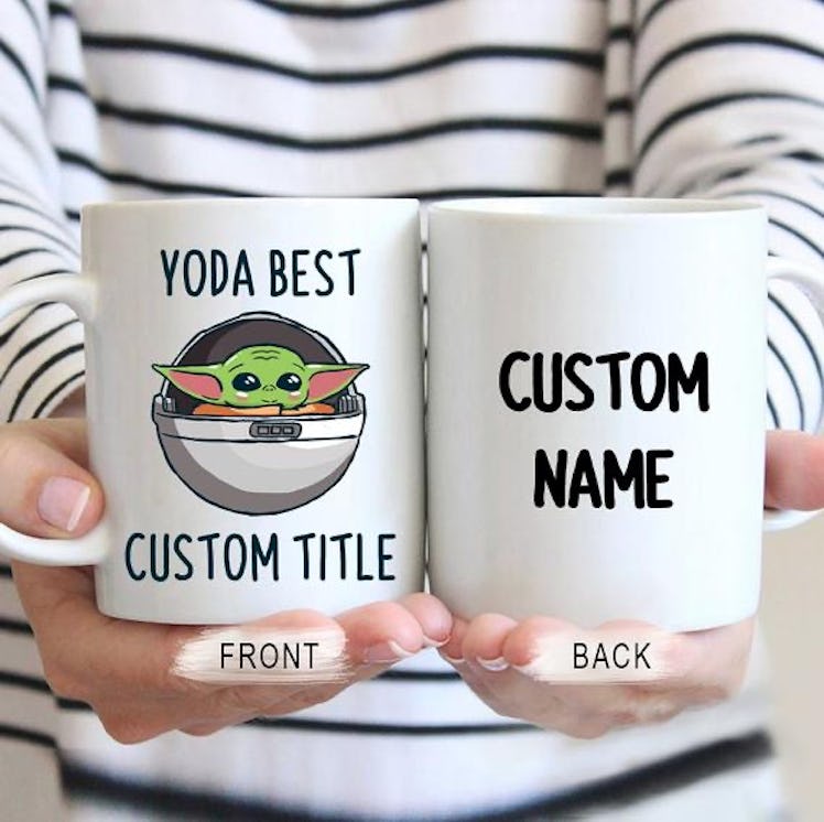Custom Yoda Best Mug, Personalized Baby Yoda