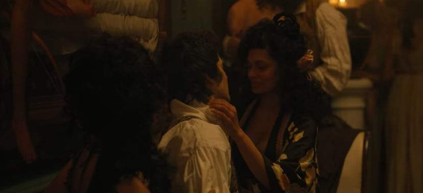 Benedict Bridgerton and Genevieve Delacroix from the Netflix adaptation of The Duke and I.