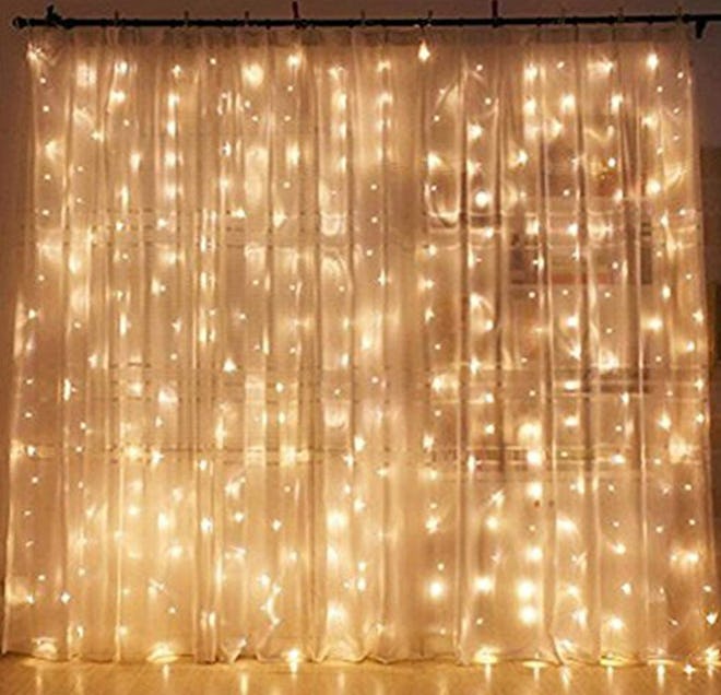 Twinkle Star 300 LED Window Curtain String Light