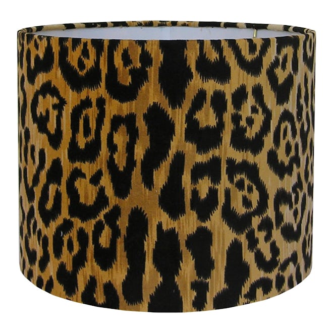 Velvet Animal Print Lamp Shade