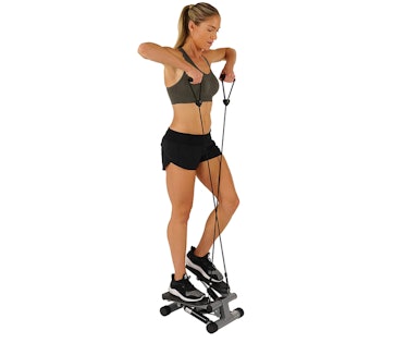 Sunny Health & Fitness Mini Stepper with Resistance Bands