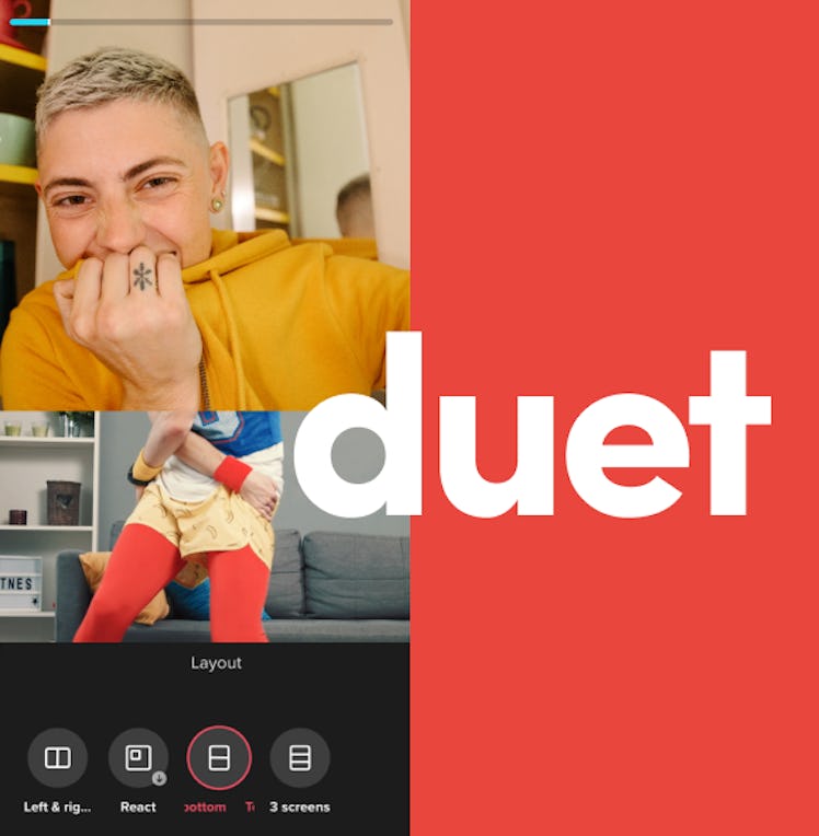 You can choose from different Duet formats on TikTok. 