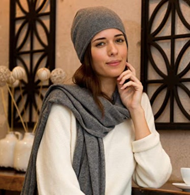 Fishers Finery Cashmere Slouchy Beanie