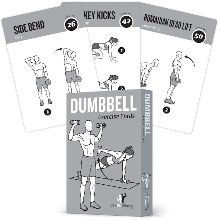 NewMe Fitness Dumbbell Exercise Cards