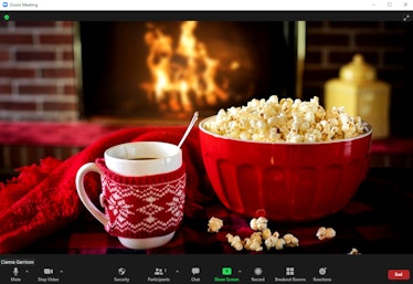 These fireplace Zoom backgrounds will have you ready for a winter chat.