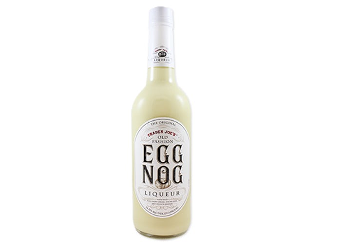 Trader Joe's is giving the gift of Eggnog liquer this year. 