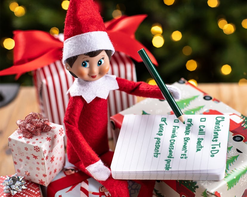Elf on the Shelf making a list.