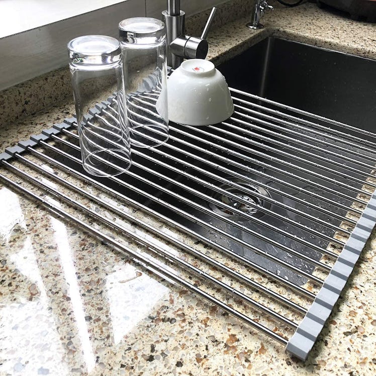 Attom Tech Home Roll-Up Dish Drying Rack