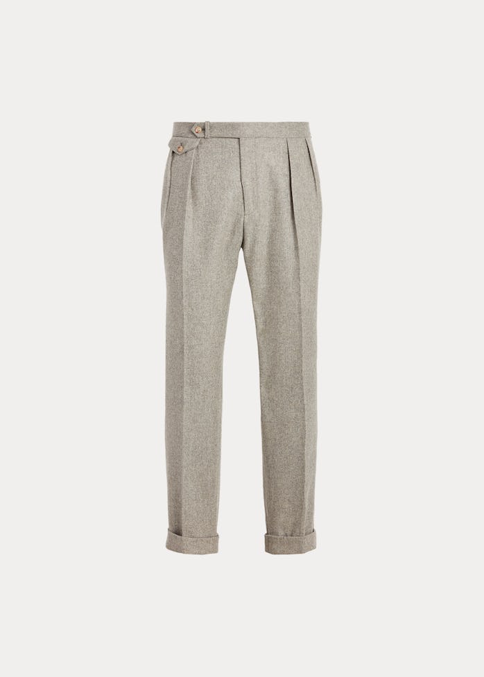 Polo Ralph Lauren Pleated Wool Flannel Trouser