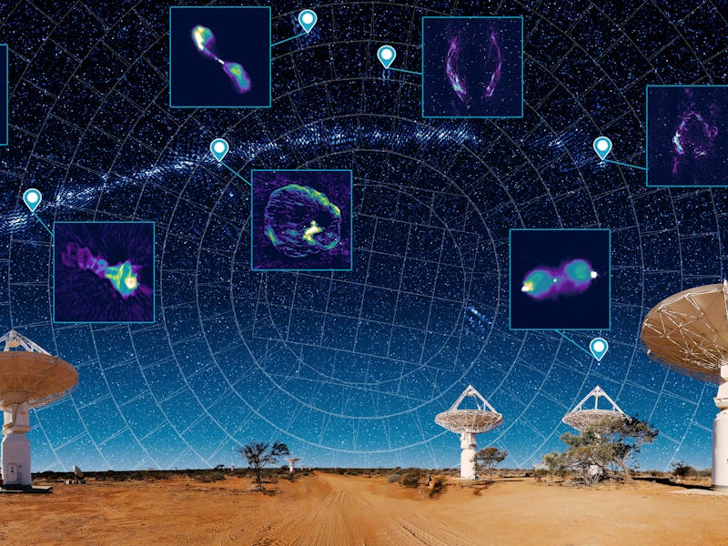 CSIRO map of new galaxies