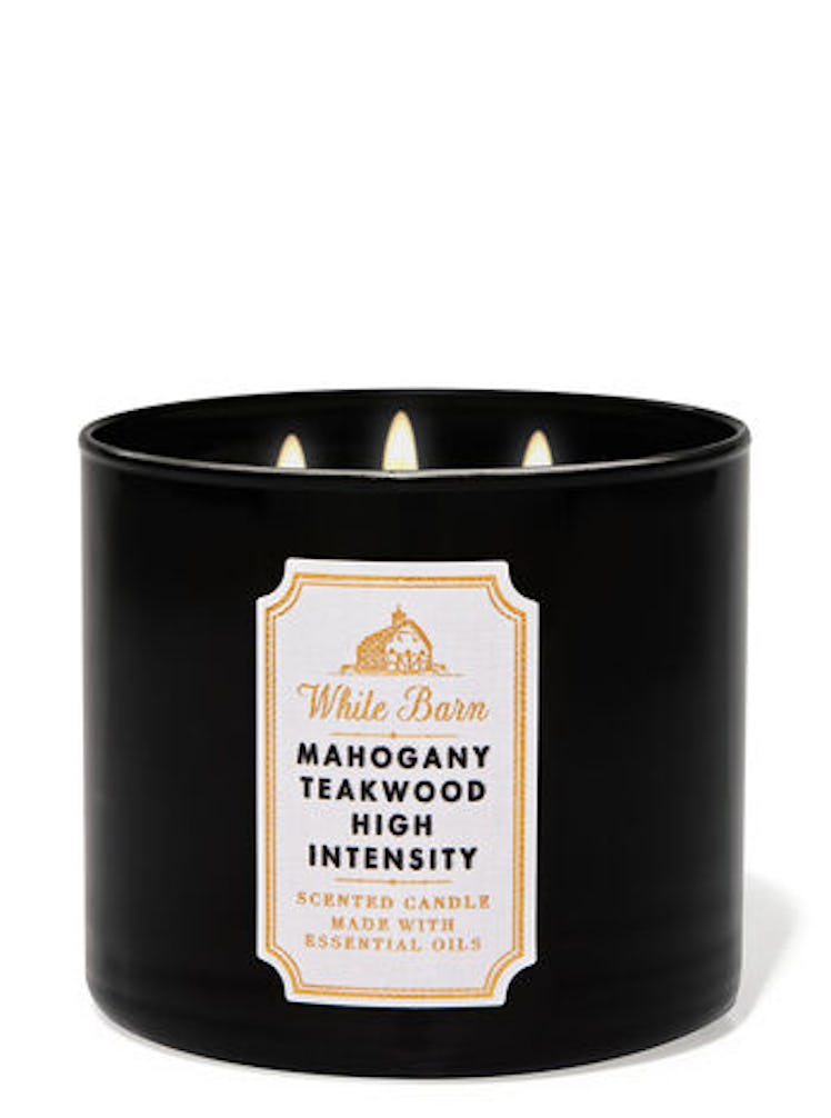 Mahogany Teakwood High Intensity Three-Wick Candle