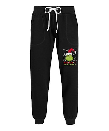 Zulily Black & Green The Grinch 'Merry Christmas' Joggers