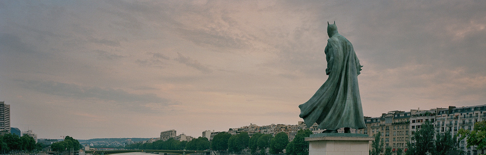 Batman statue in Paris