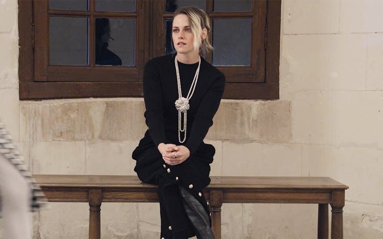 Kristen Stewart attends the Métiers d’Art fashion show.