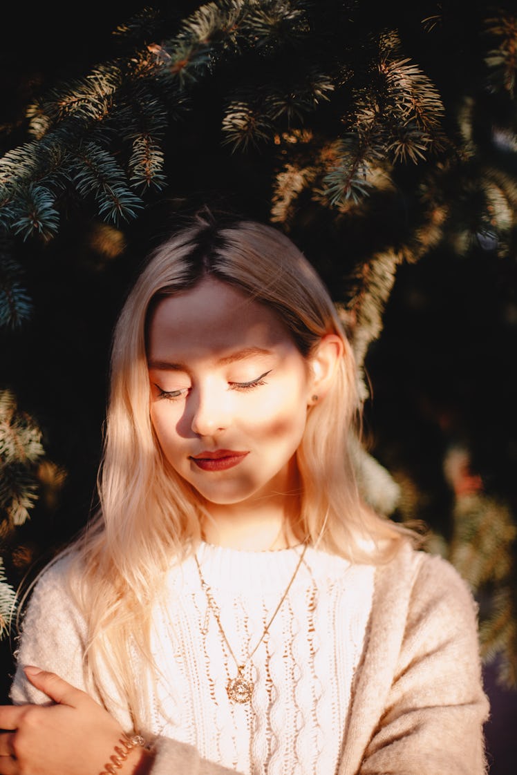 Young woman in sunlight
