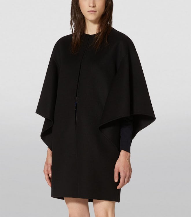 Wool-Cashmere Cape Coat