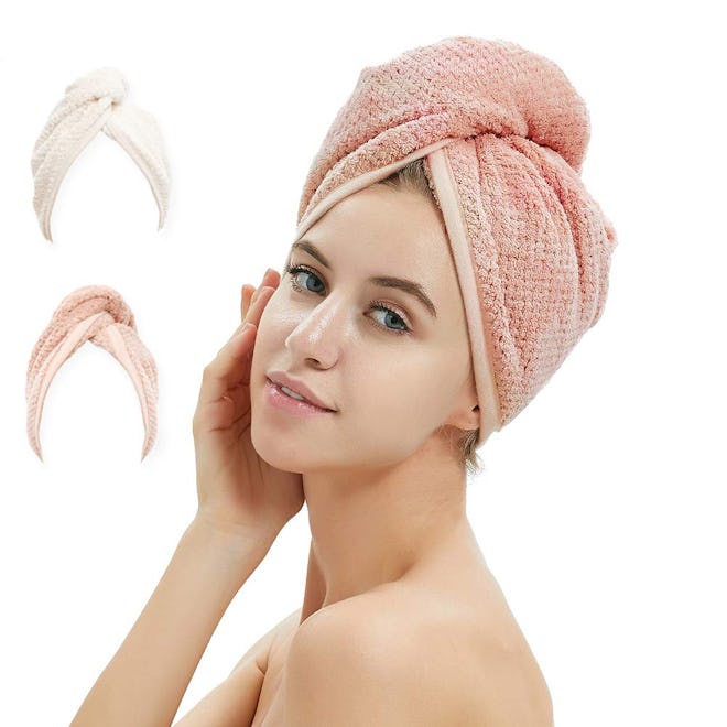 M-bestl Hair Towel Wrap (2-Pack)