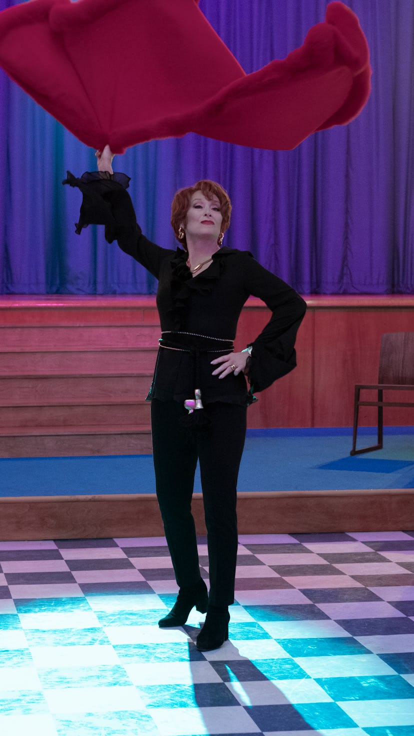 Meryl Streep in 'The Prom' via the Netflix press site.