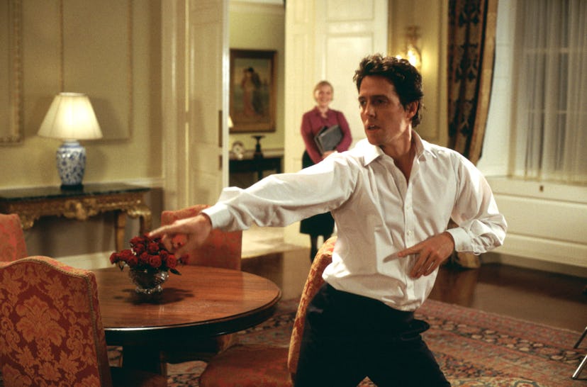 Hugh Grant dancing in 'Love, Actually'